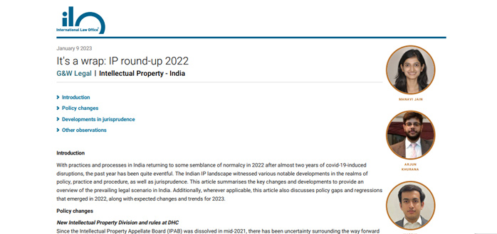 It's a Wrap - IP Roundup 2022